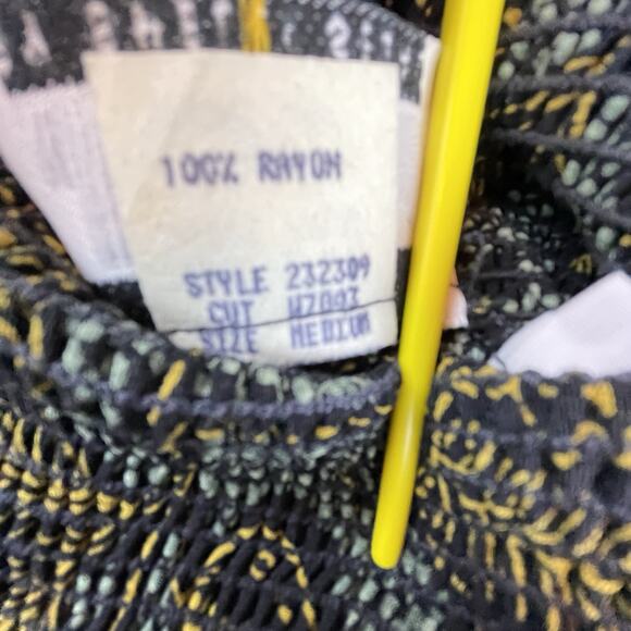 Vintage JM by Shelli Segal Skirt Medium Shirred 90s Pleated Dark Romantic Pullon - Picture 6 of 7